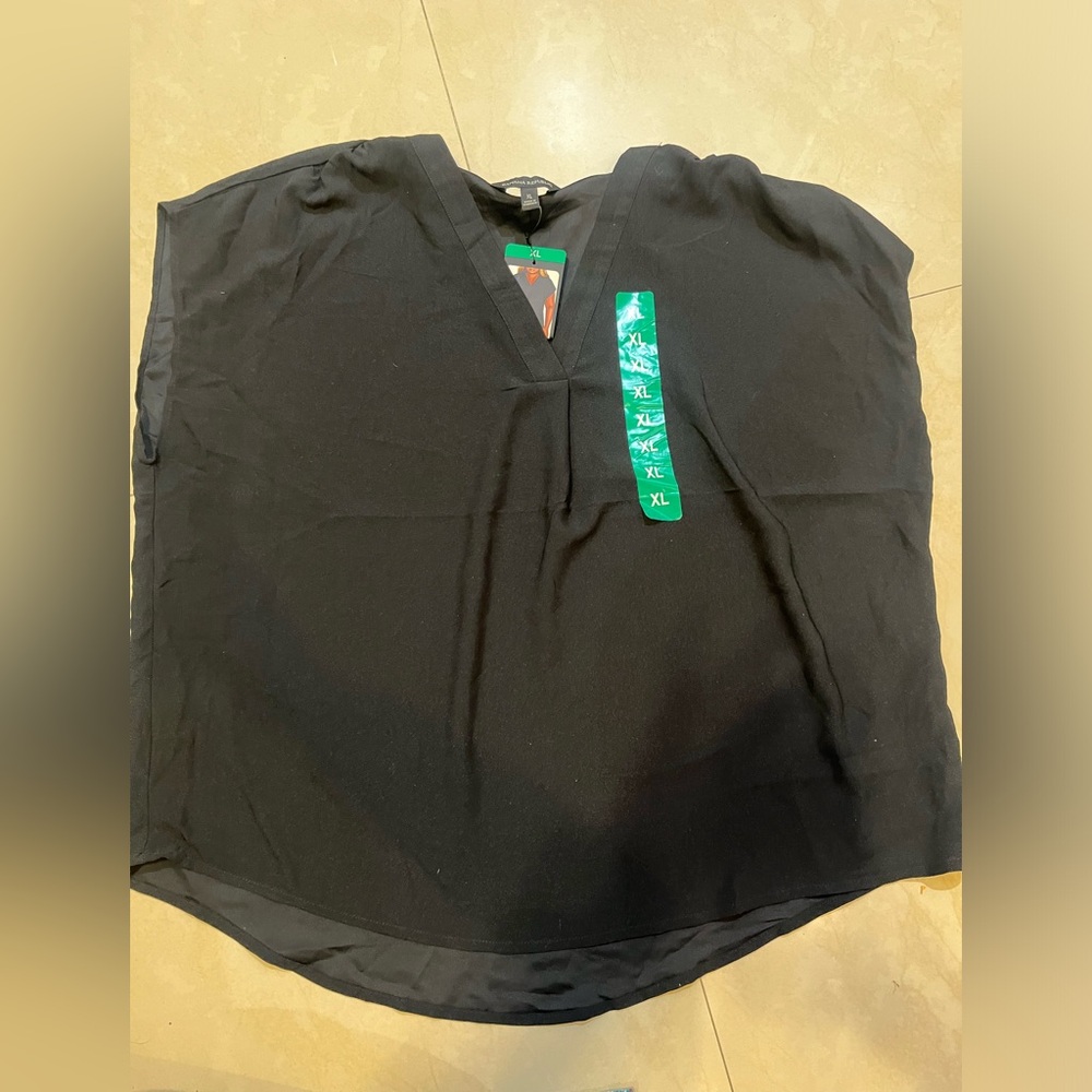 Banana republic black blouse size XL